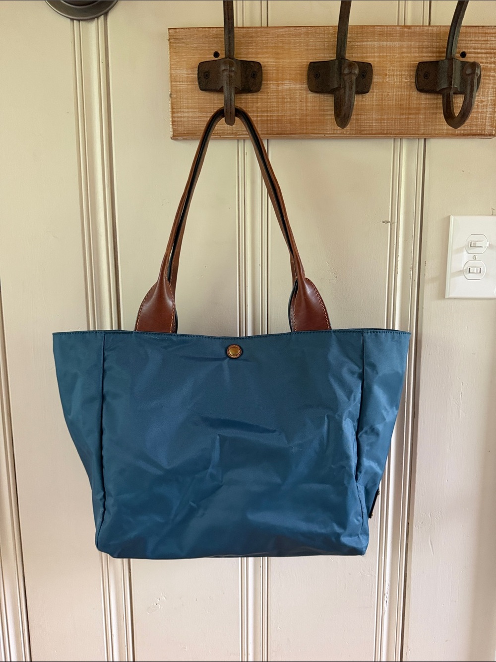 Frye Ivy Nylon Tote Bag - Peacock Blue - Picture 2 of 6
